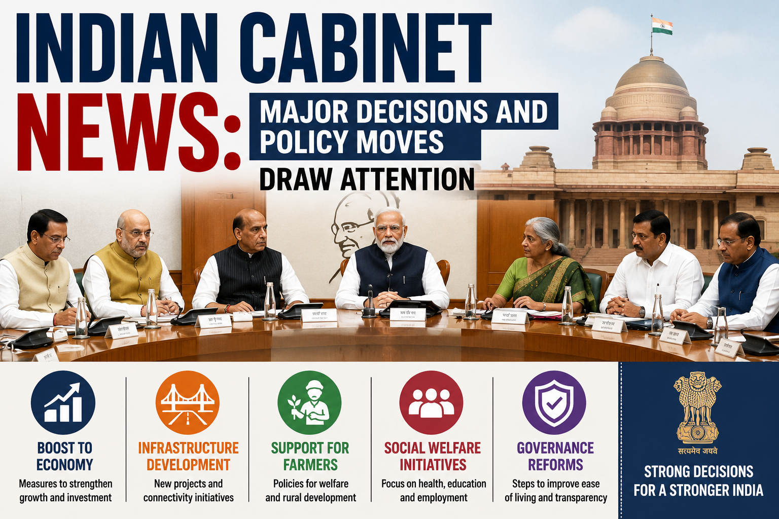 Indian Cabinet News Major Decisions and Policy Moves Draw Attention
